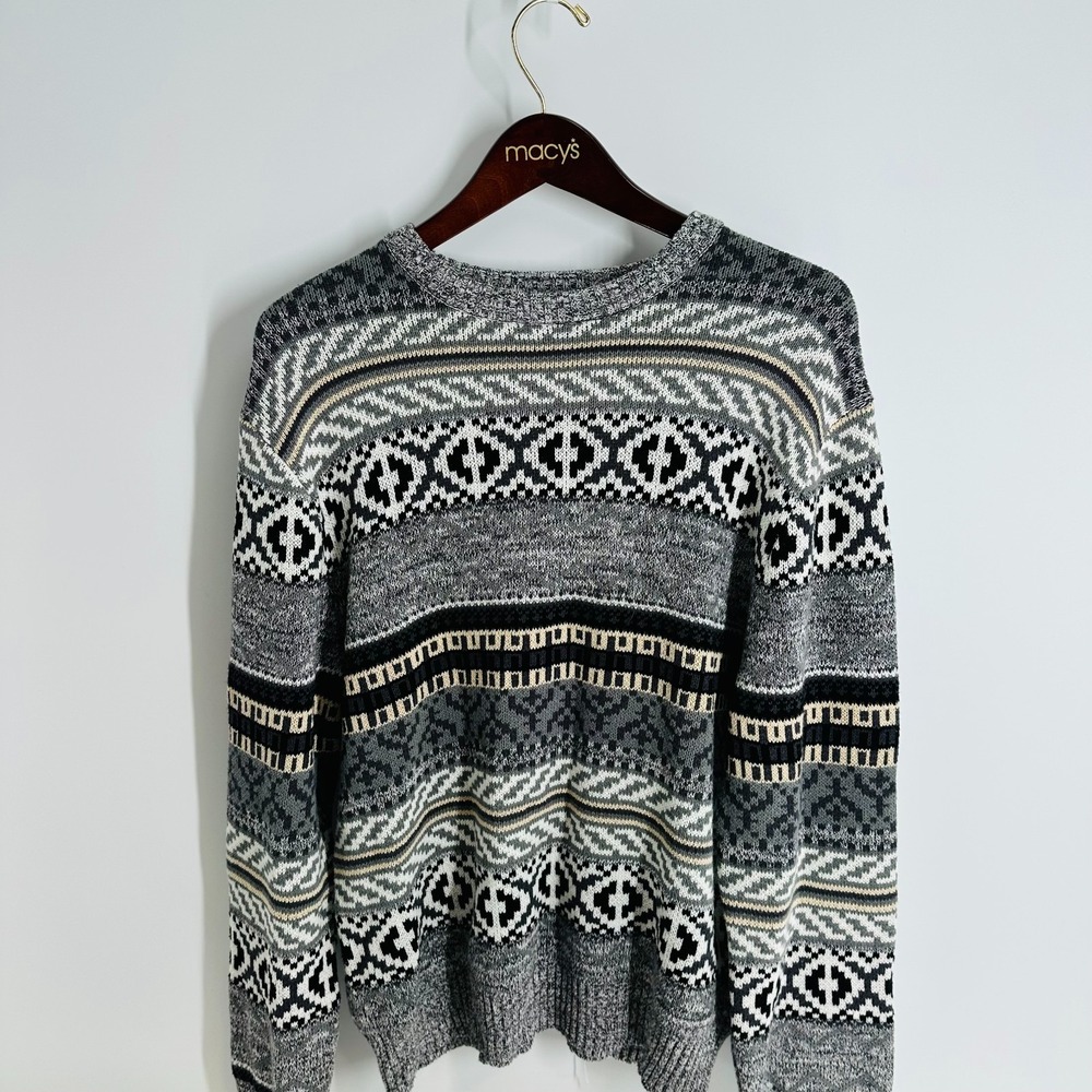 Cotton On Garments Crew Neck Fair Isle Jumper Sweater Multicolor Size‎ Small